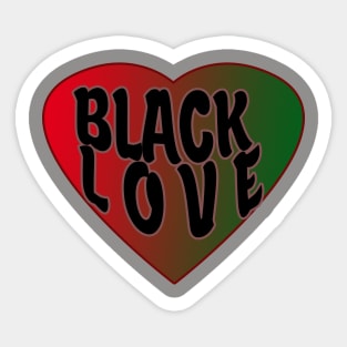 Black Love Sticker